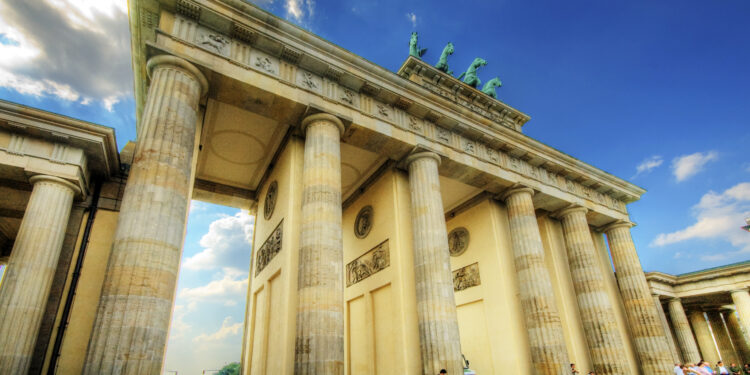 Puerta de Brandeburgo en Berlín, Alemania