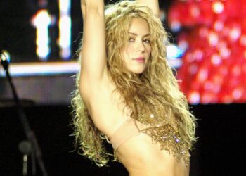 La cantante colombiana Shakira durante un concierto