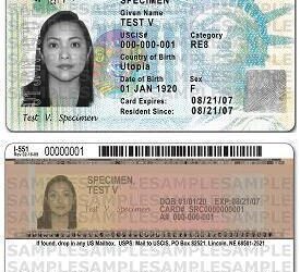 Tarjeta de residencia permanente (green card) de Estados Unidos