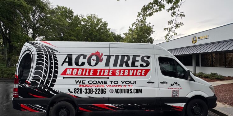 ACO Tires & Detailing lleva su servicio móvil de llantas a casi todo el oeste de Carolina del Norte