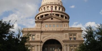 Edificio del Capitolio estatal de Texas en Austin