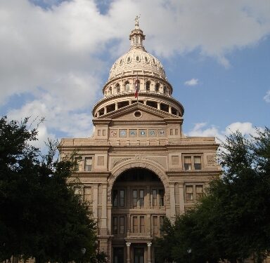 Edificio del Capitolio estatal de Texas en Austin