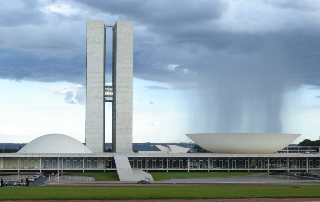 Edificio del Congreso Nacional de Brasil en Brasilia