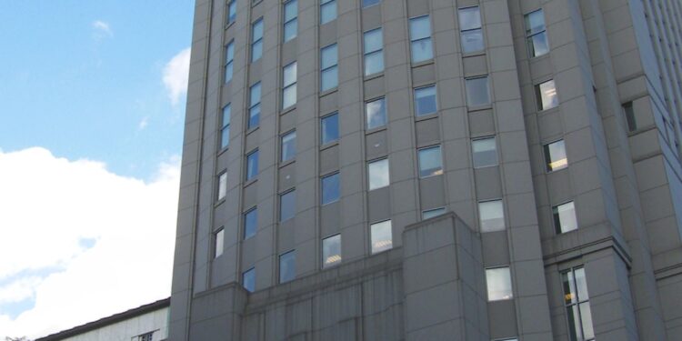 Fachada de una corte federal de Estados Unidos