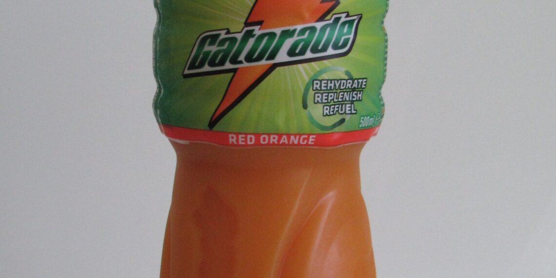 Botella de la bebida deportiva Gatorade