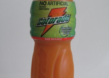 Botella de la bebida deportiva Gatorade