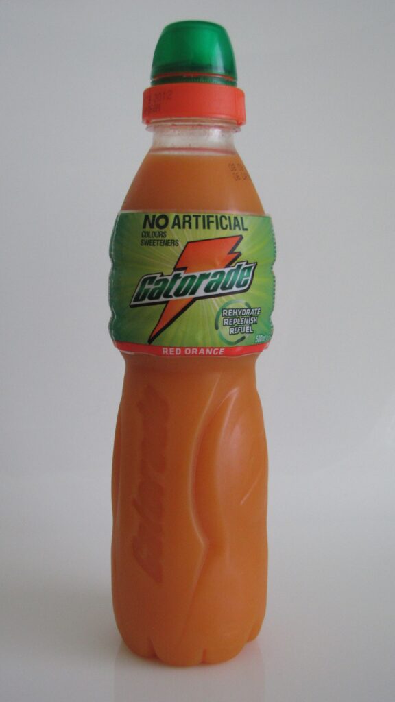 Botella de la bebida deportiva Gatorade