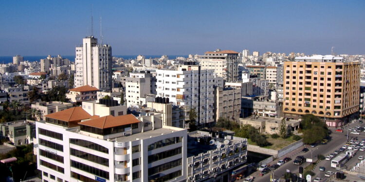 Vista panorámica de la ciudad de Gaza