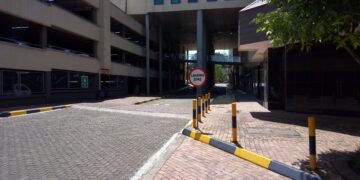 Calle de Mbabane, capital de Esuatini, en el sur de Africa