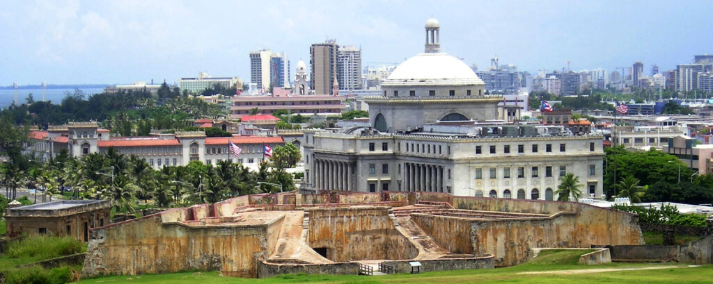 Panorámica de la ciudad de San Juan, Puerto Rico