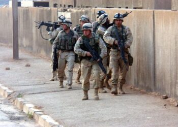 Soldados del Ejercito de Estados Unidos en Bagdad, Irak
