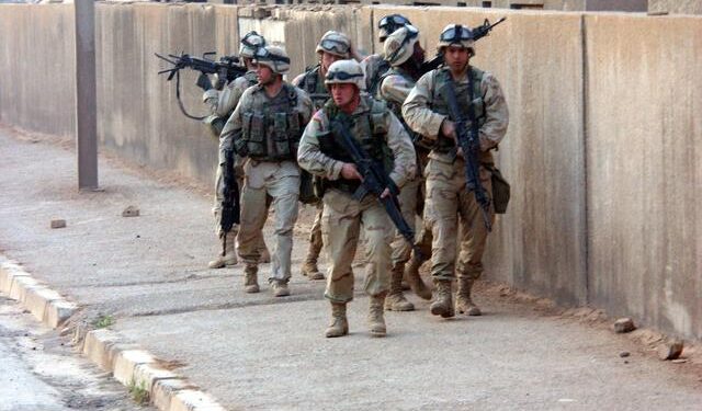 Soldados del Ejercito de Estados Unidos en Bagdad, Irak